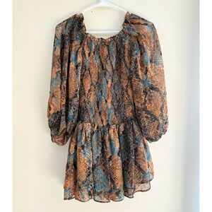 Olivaceous Snakeskin Top